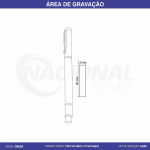 CANETA DE METAL COM MARCA TEXTO CM0200
