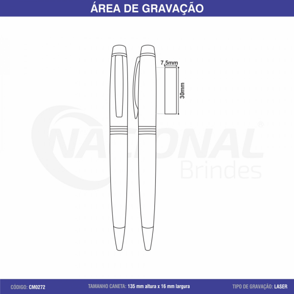 CANETA METAL CM0272