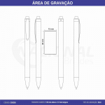 CANETA SEMI-METAL C/ CORPO METALIZADO CS0305