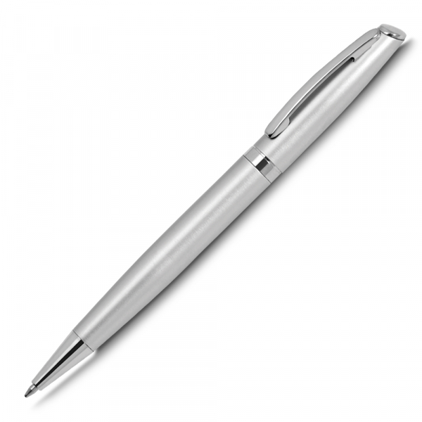 CANETA DE METAL C/ DETALHE PRATA CM1027S