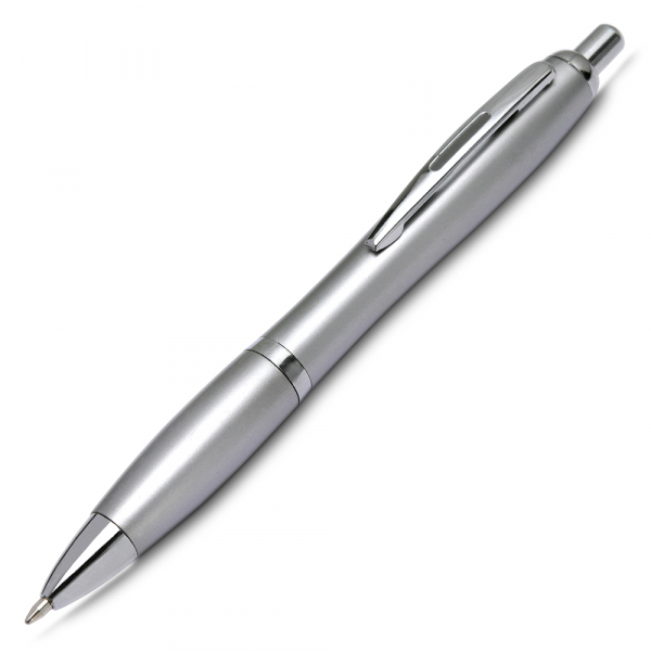 CANETA SEMI-METAL C/ BORRACHA E ANEL CS0009