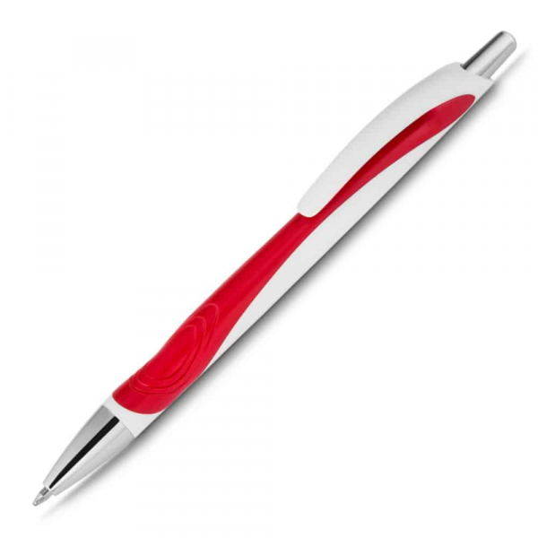 CANETA SEMI-METAL C/ DETALHE DE BORRACHA CS1098