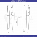 CANETA SEMI-METAL BRILHOSA CS1061B