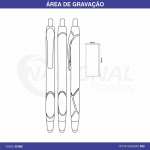 CANETA SEMI-METAL METALIZADA C/ TOUCH CS1092 T