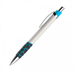 CANETA SEMI-METAL COM DETALHE EMBORRACHADO CS1104
