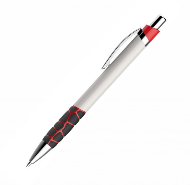 CANETA SEMI-METAL COM DETALHE EMBORRACHADO CS1104
