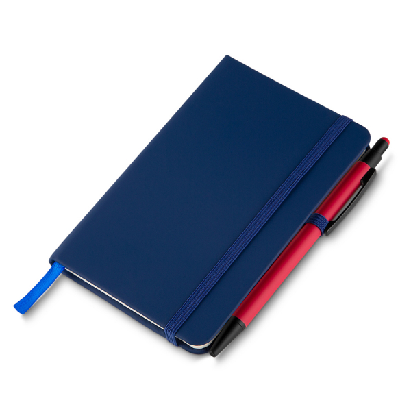Caderno pequeno com elástico 14x9cm