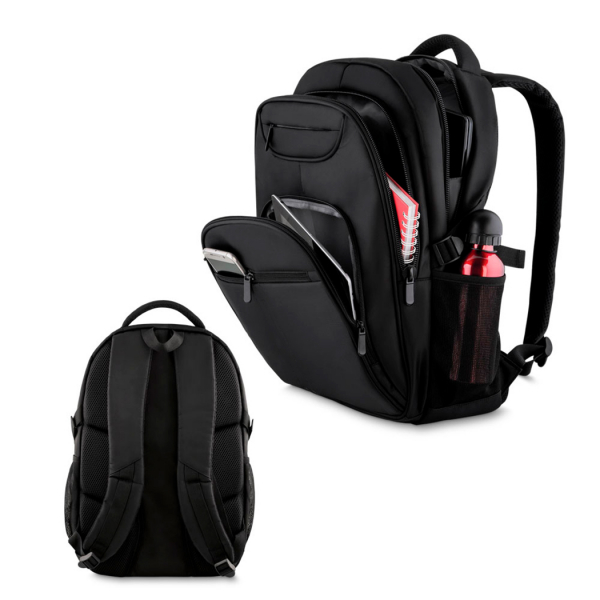 Mochila Para Notebook Com Quatro Bolsos Frontais