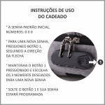 Mochila Com Cadeado Com Segredo