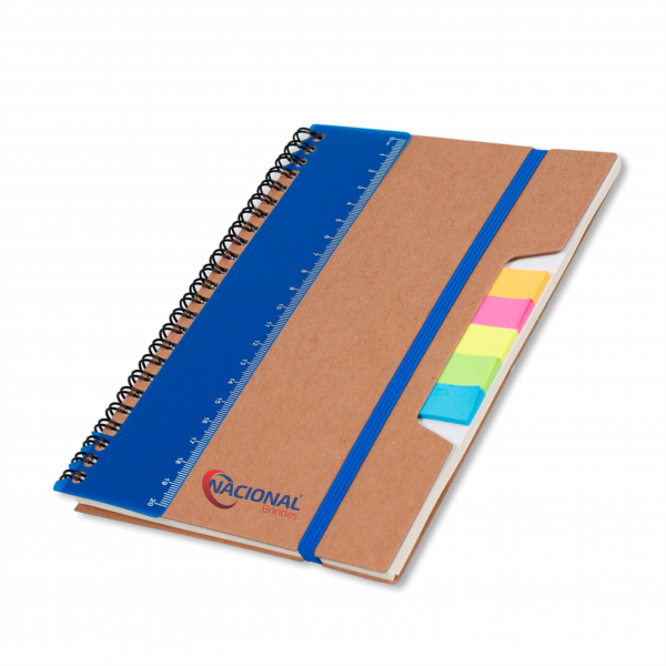 Caderno com régua