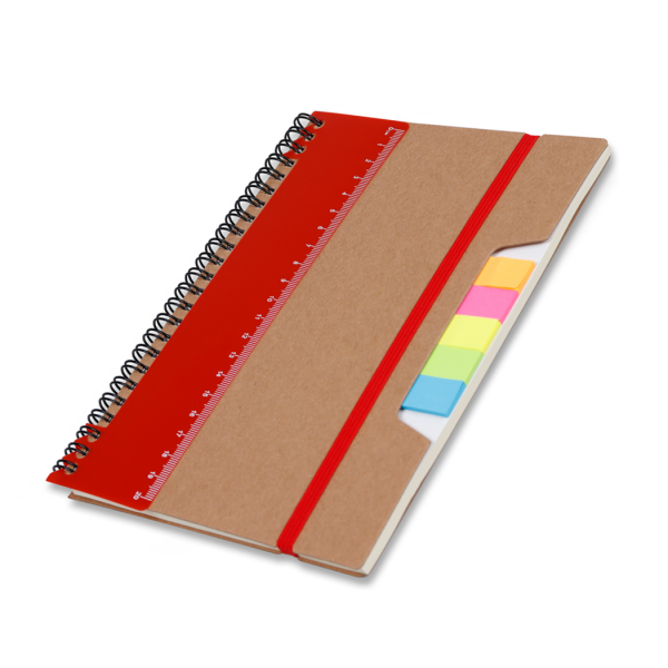 caderno com régua