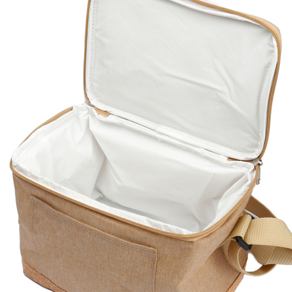 Bolsa Térmica Quadrada Com Cortiça