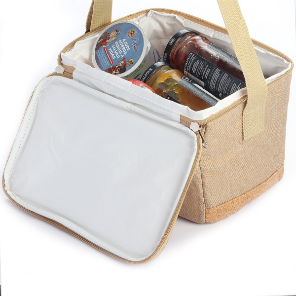 Bolsa Térmica Quadrada Com Cortiça