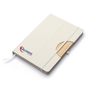 Caderno com suporte para smartphone