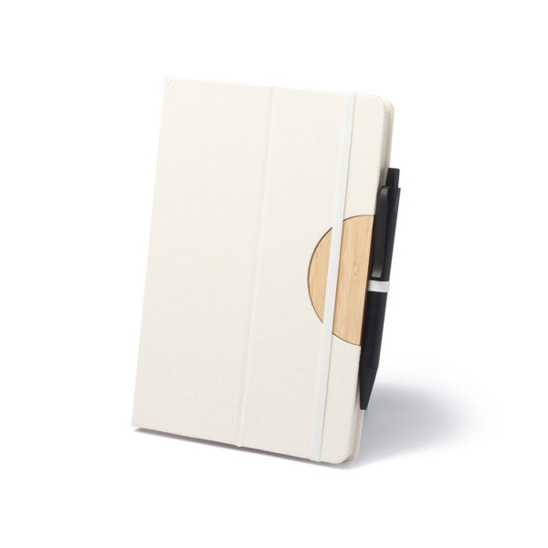 Caderno com suporte para smartphone