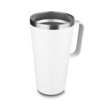 Caneca Inox Com Tampa Transparente