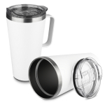 Caneca Inox Com Tampa Transparente