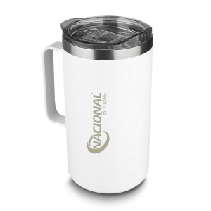 Caneca Aço Inox Branca