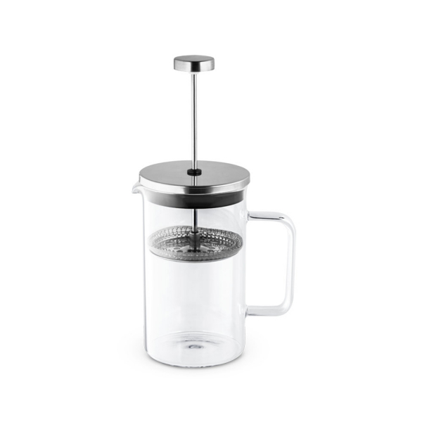 Cafeteira De Vidro Com Tampa Inox