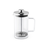 Cafeteira De Vidro Com Tampa Inox