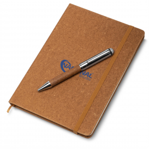 Kit caderno de anotações e caneta