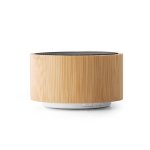 Caixa De som com Detalhe em Bambu