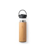Garrafa De Bambu Com Inox E Plástico