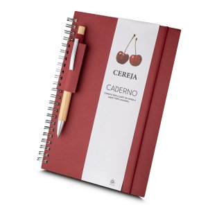 Caderno Com Capa Em Papel 100% Reciclado