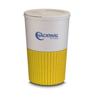 Copo amarelo personalizado