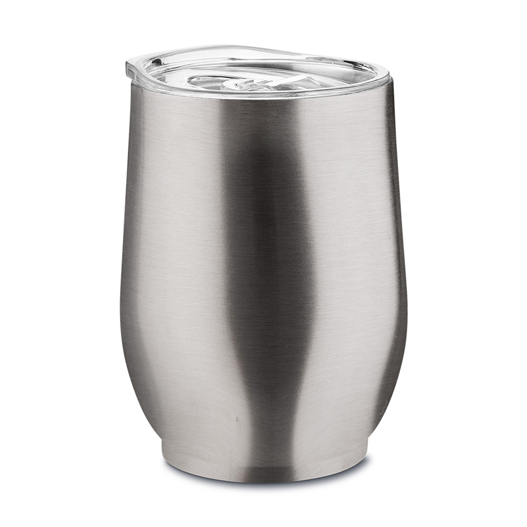 CO9300 Prata Lançamento Copo Térmico Com Detalhe Prateado No Topo Copo térmico personalizado