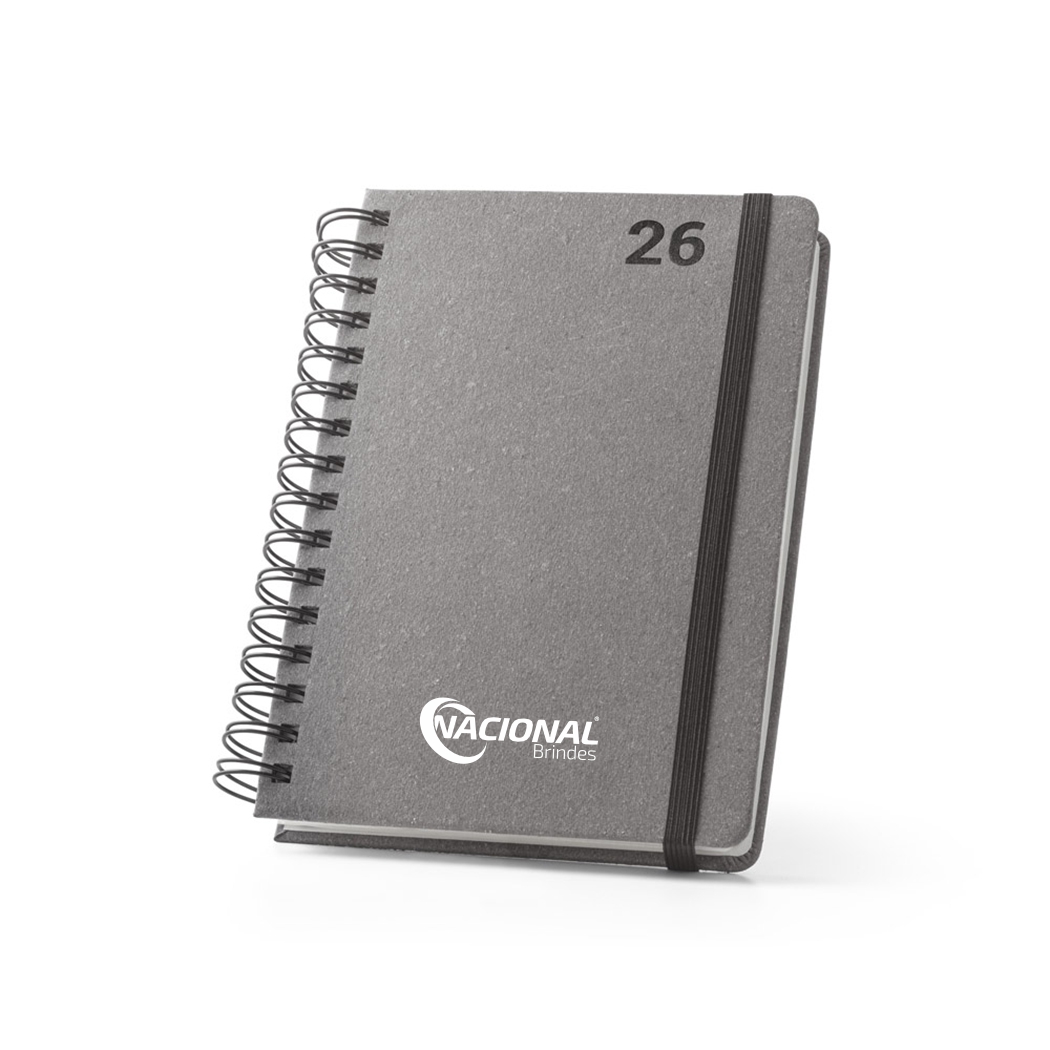 AD6215 2026 09 Agenda Com Wire-o E Elástico Agenda personalizada
