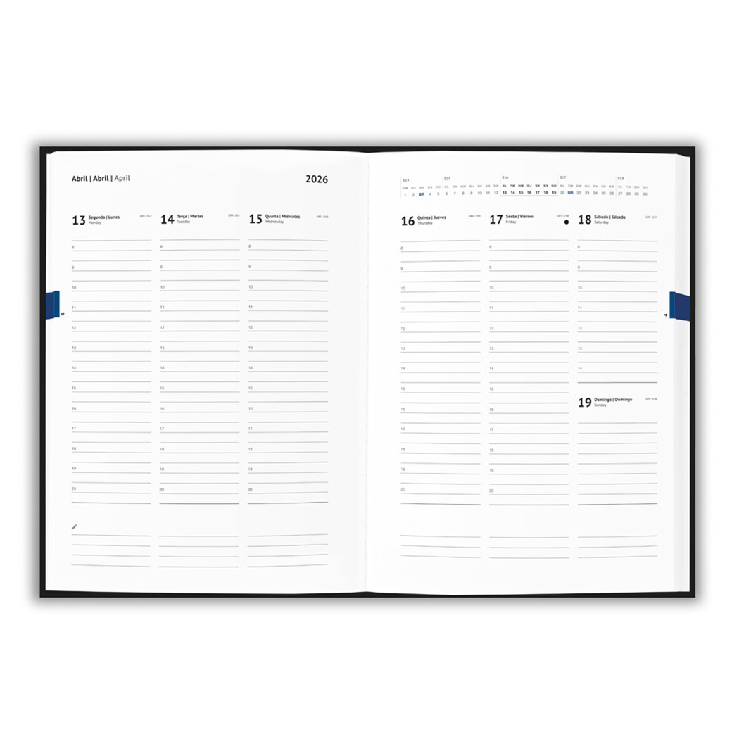 AS6217 2026 01 Agenda Com Capa Em Couro Reciclado Agenda Personalizada