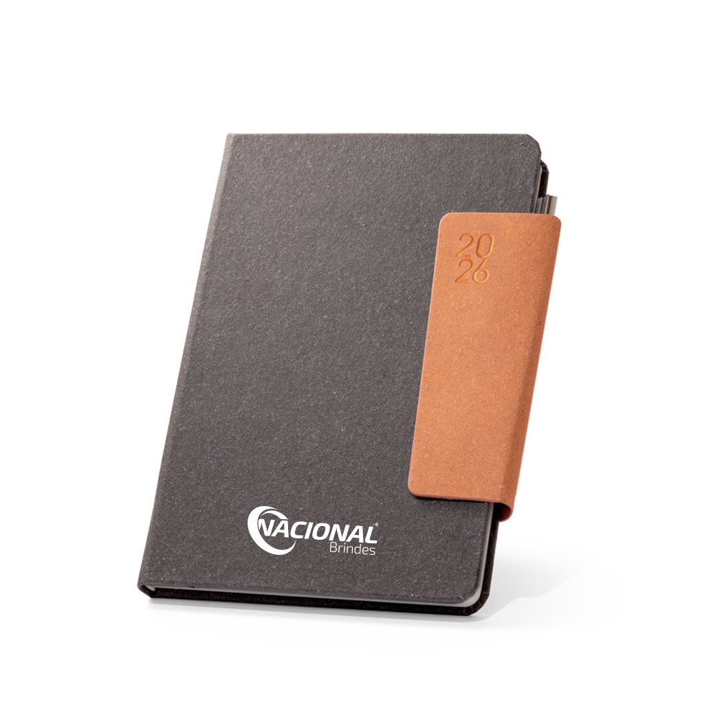 AS6217 2026 07 Agenda Com Capa Em Couro Reciclado logo