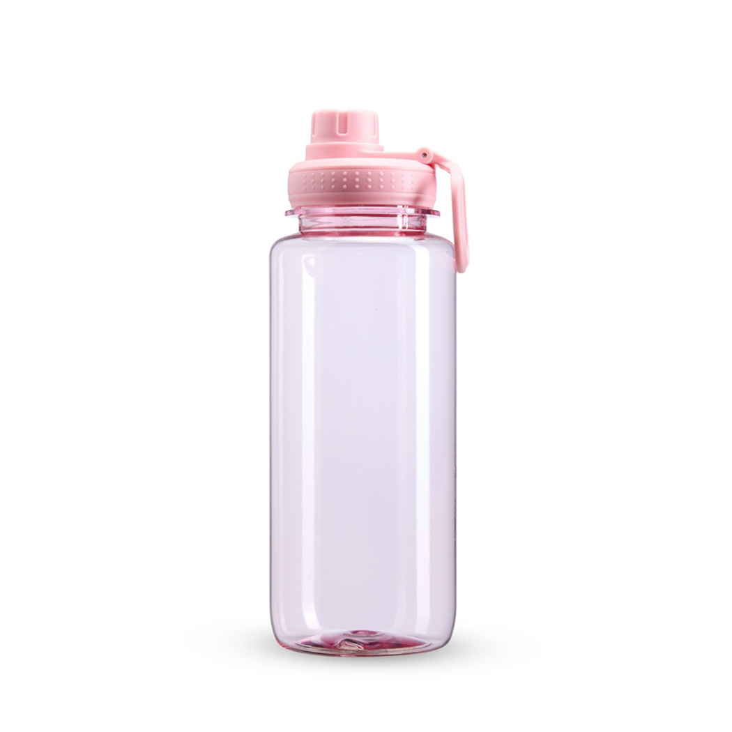 GA8278 Rosa Garrafa Plástica Colorida De 1 Litro Garrafa plástica personalizada