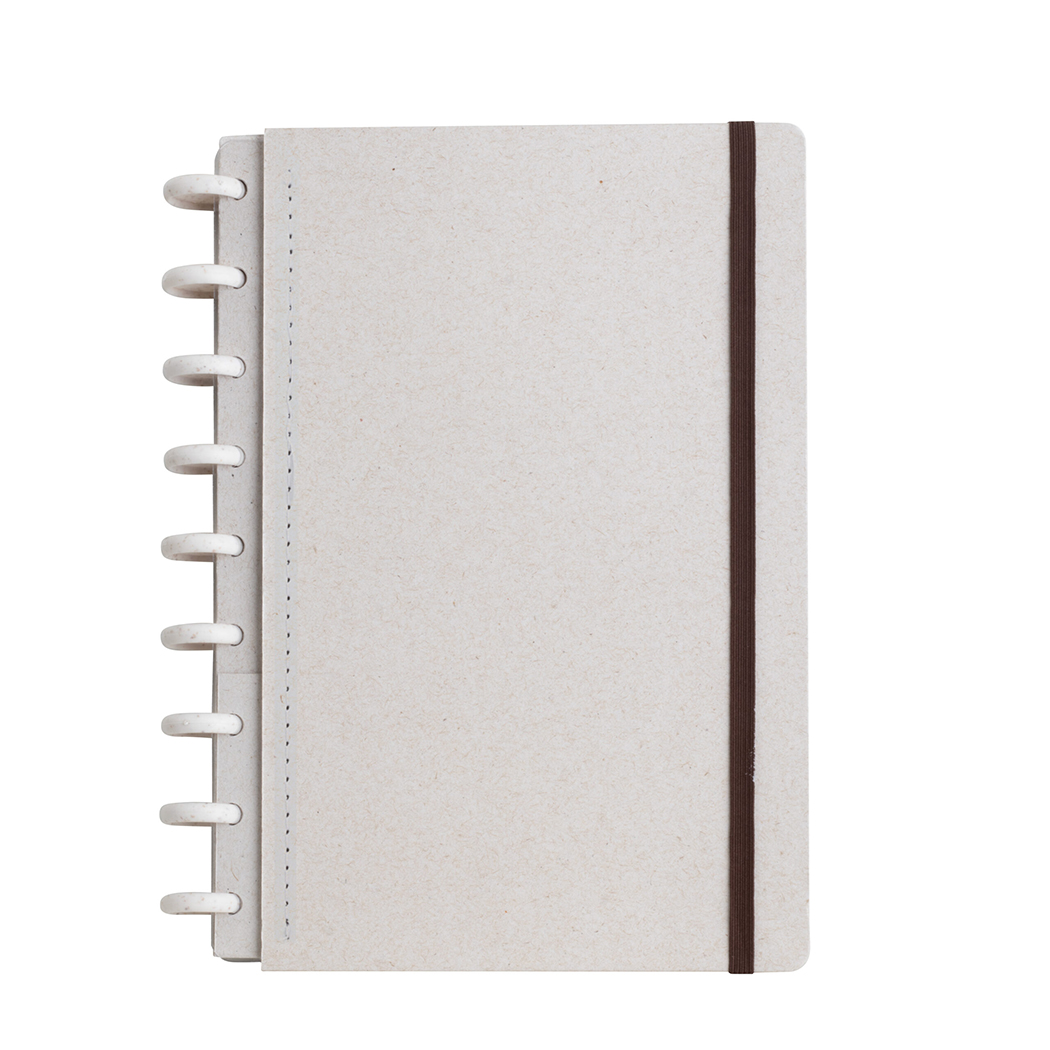 CAD0335- Bege Caderno Em Disco Com Capa Cartonada Caderno Em Disco Personalizado