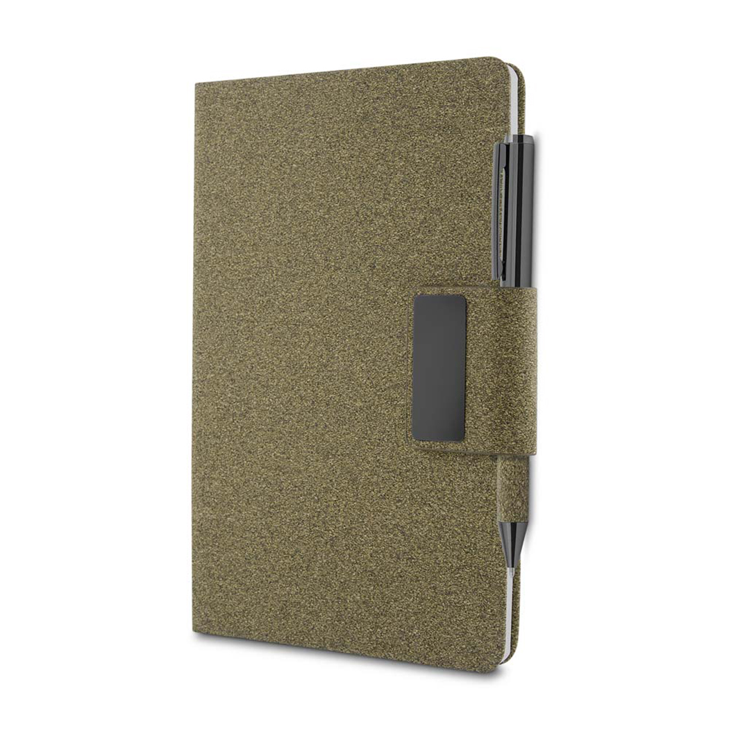 CAD0445 Caderno Chá 01 Kit Escritório Com Fibra De Café Ou Chá 001 Kit escritório personalizado