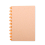 CAD9065 Laranja Caderno Com Espiral De Plástico Caderno Personalizado