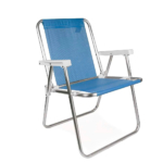 DI2274B 01 Cadeira Alta De Alumínio Com Braço Plástico Cadeira de praia personalizada