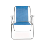 DI2274B 02 Cadeira Alta De Alumínio Com Braço Plástico Cadeira de praia personalizada