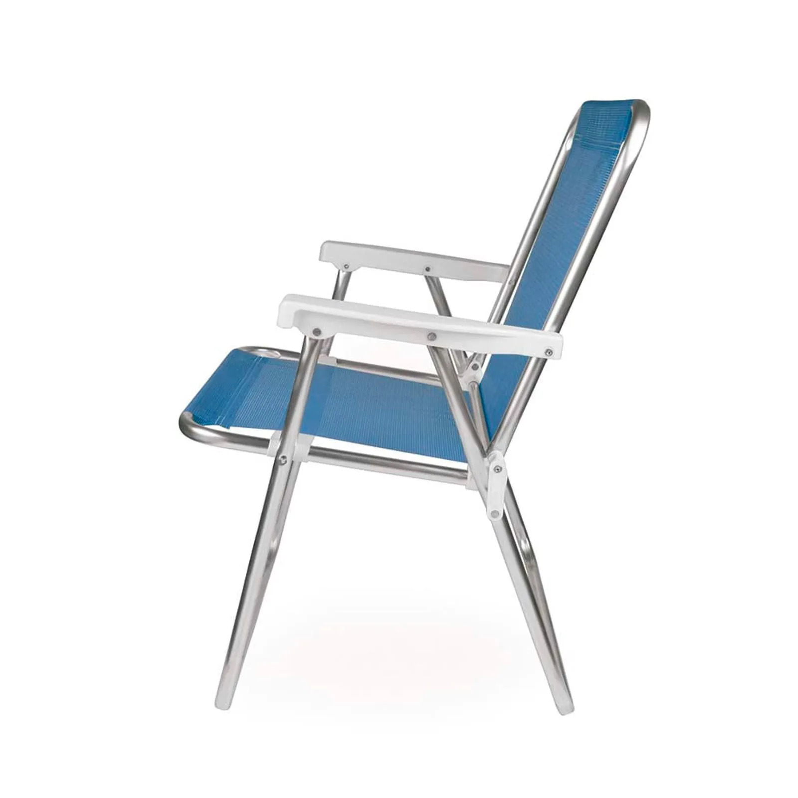 DI2274B 03 Cadeira Alta De Alumínio Com Braço Plástico Cadeira de praia personalizada