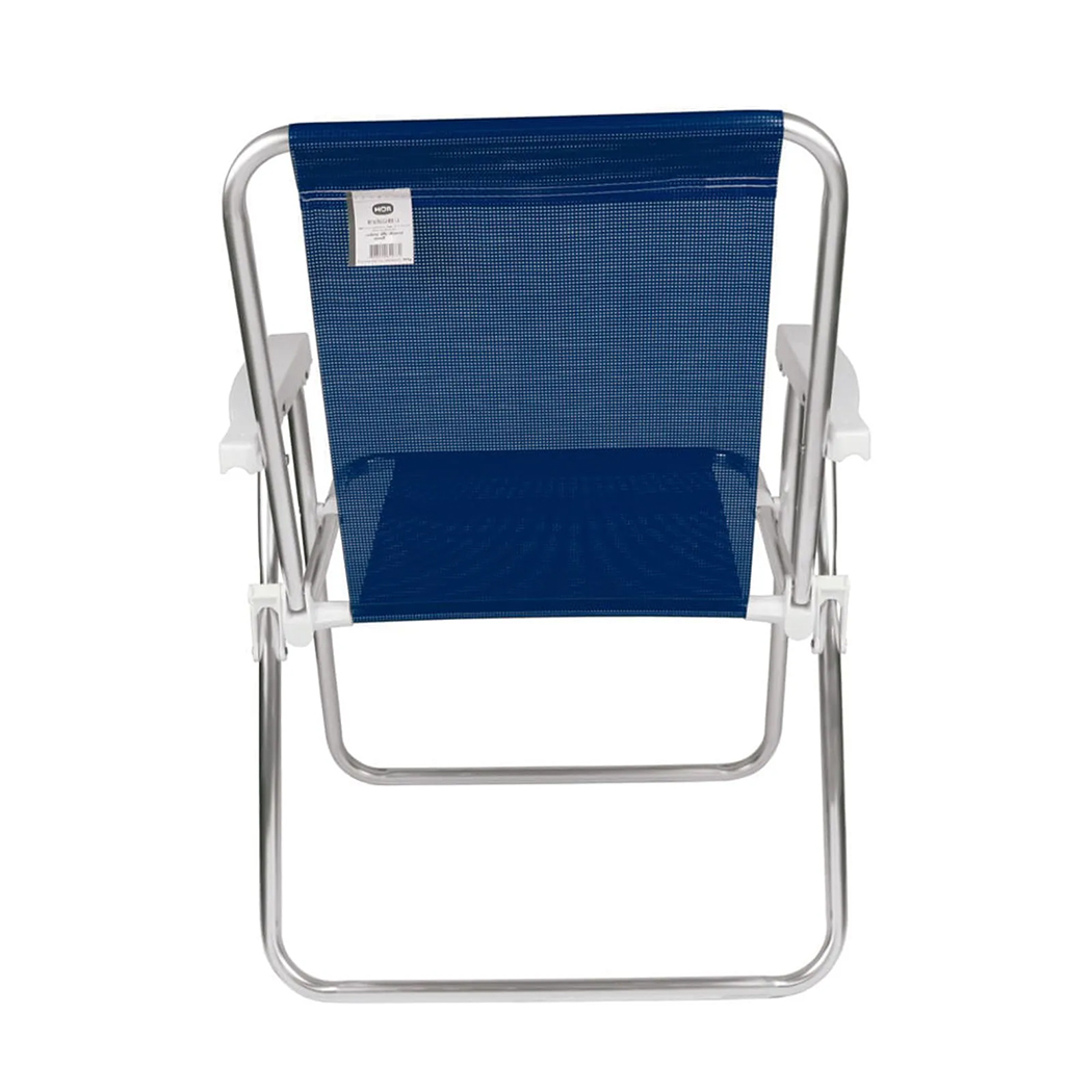 DI2274B Azul Marinho 05 Cadeira Alta De Alumínio Com Braço Plástico Cadeira personalizada