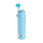 GA9031 Azul 02 Garrafa Térmica Com Detalhe Prateado Garrafa personalizada