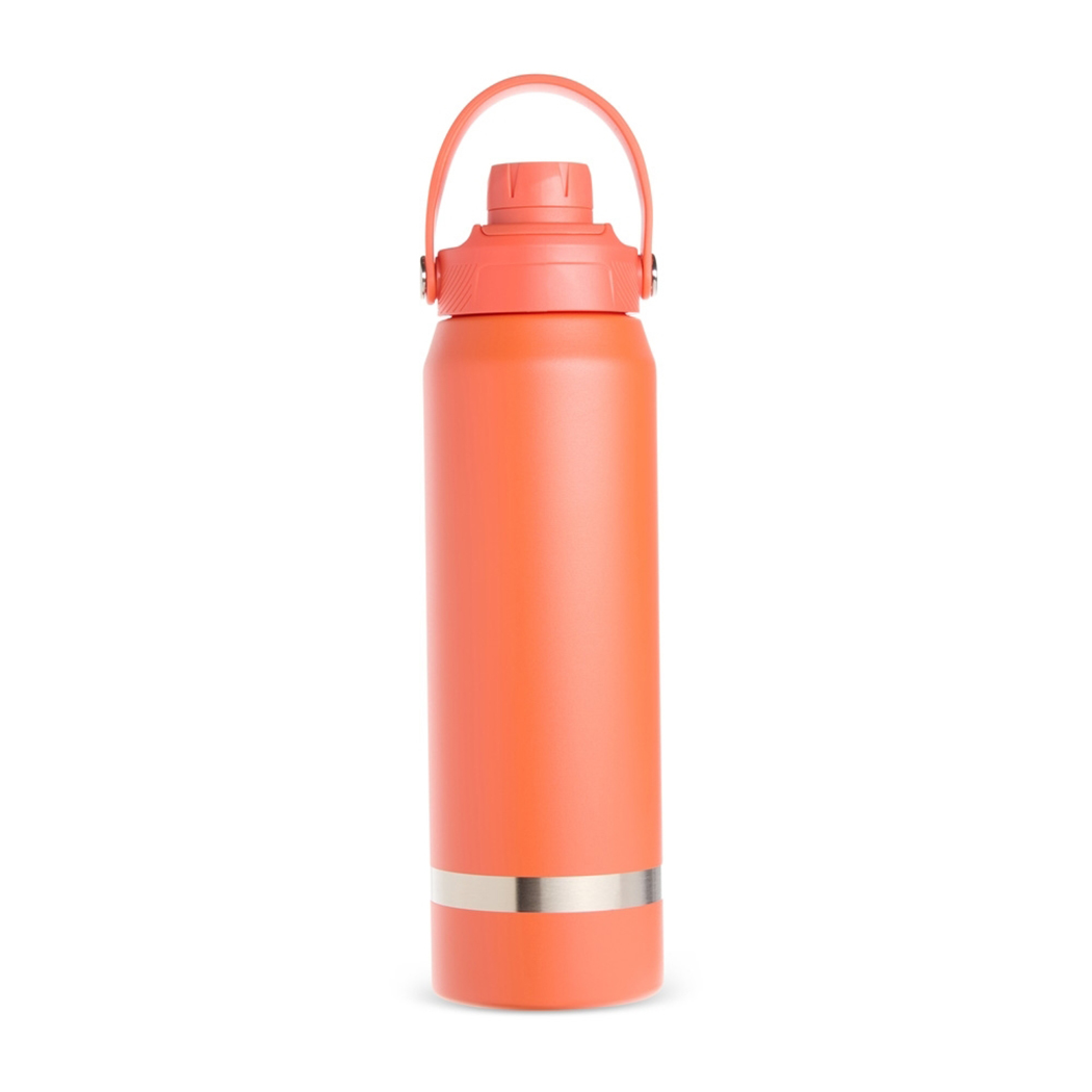 GA9031 Laranja Garrafa Térmica Com Detalhe Prateado Garrafa personalizada