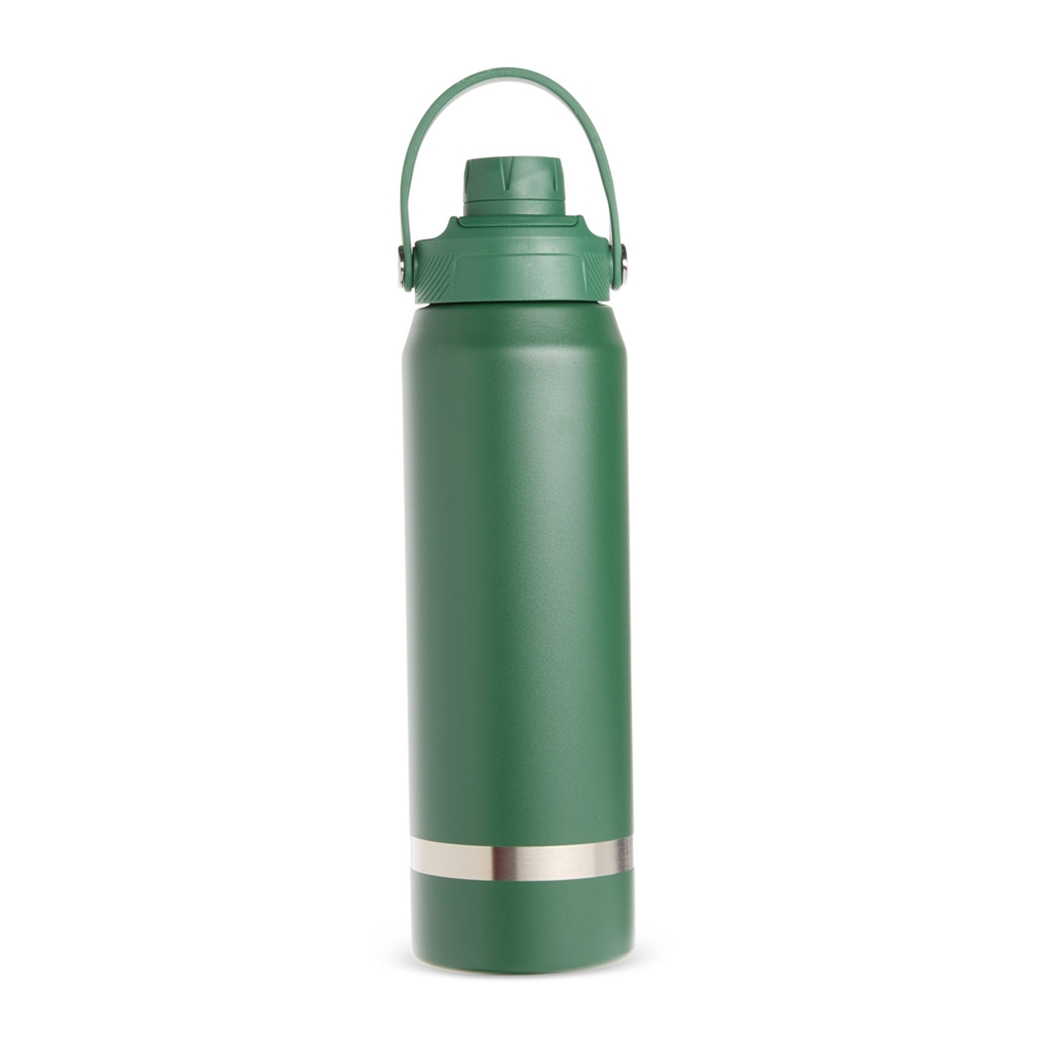 GA9031 Verde Garrafa Térmica Com Detalhe Prateado Garrafa personalizada