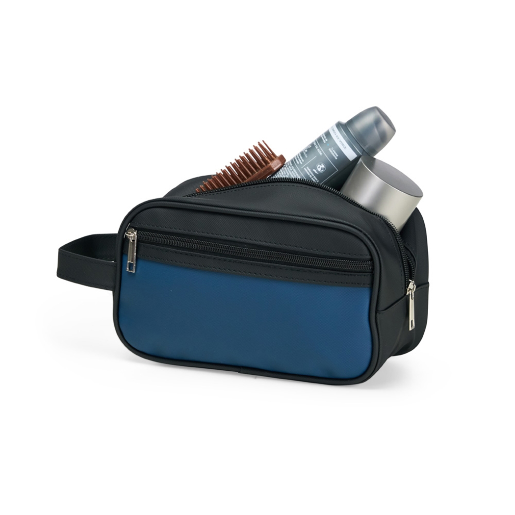 NE9022 Azul Nécessaire Preta Com Detalhe Colorido Nécessaire Personalizada