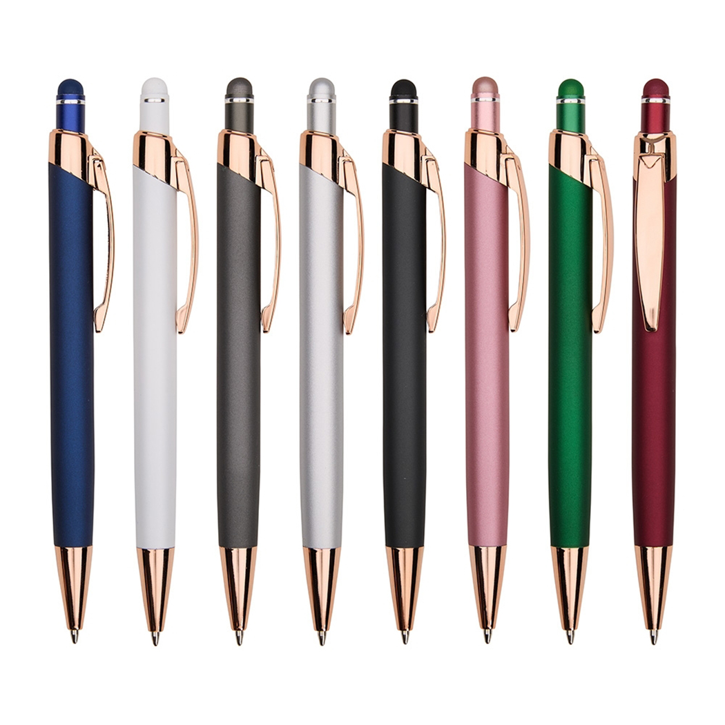 CM6076T Foto Caneta De Metal Com Revestimento Emborrachado Caneta de Metal Personalizada