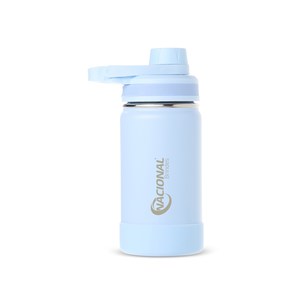GA8949P Azul Garrafa Térmica Inox 350ml logo Garrafa personalizada