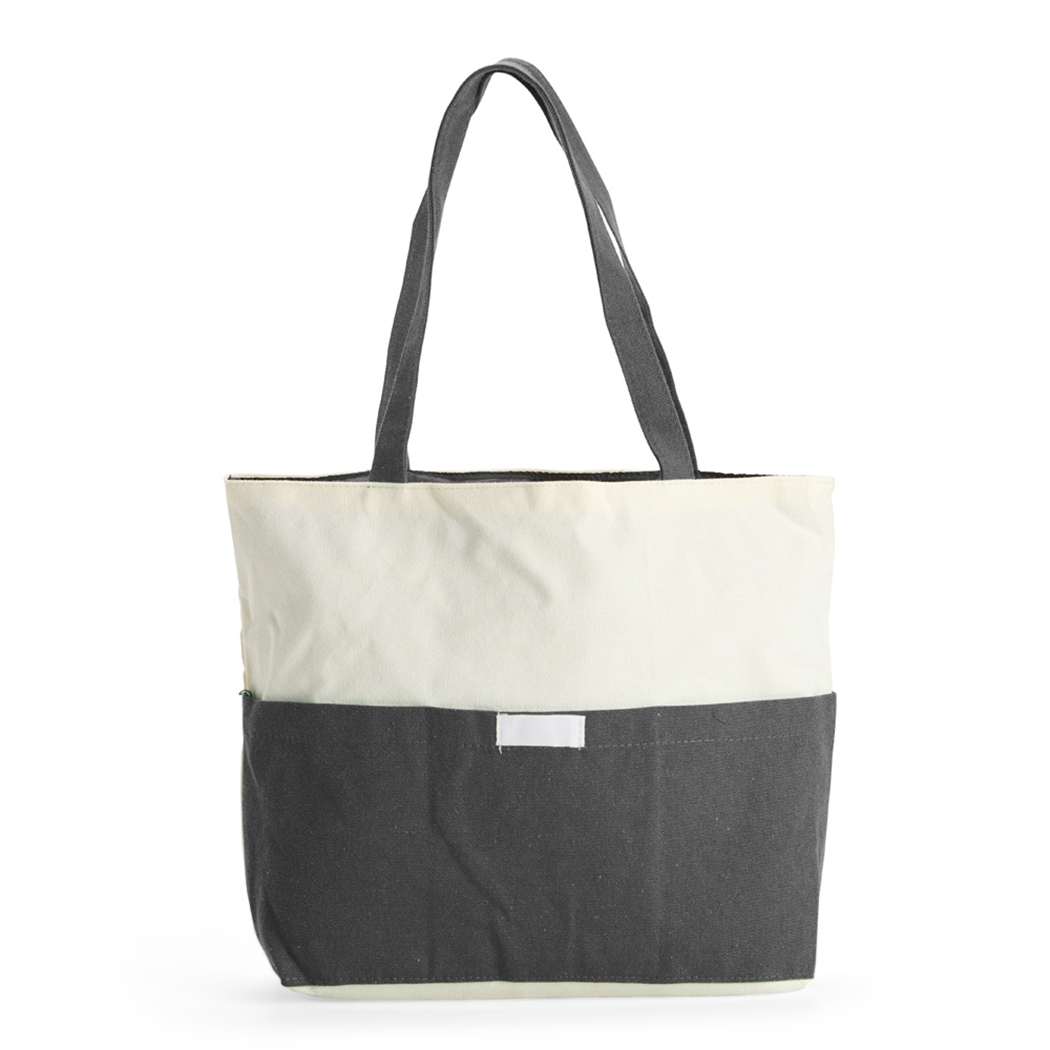 SC9034 Cinza Sacola Em Lona E Poliéster Sacola Personalizada