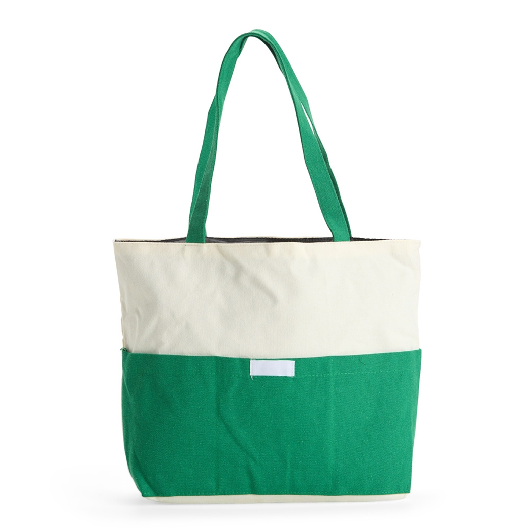 SC9034 Verde Sacola Em Lona E Poliéster Sacola Personalizada